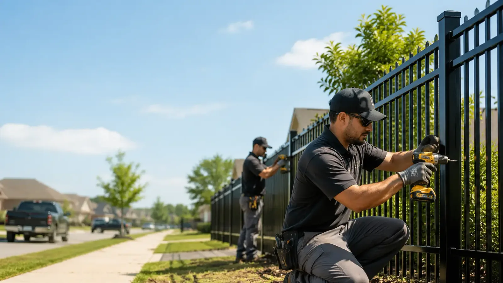 Metal Fence Installation in Castell, TX